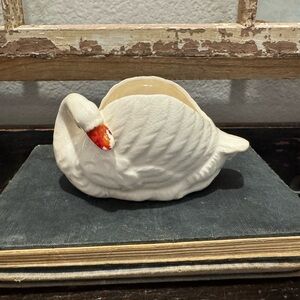 Vintage White Swan Figurine